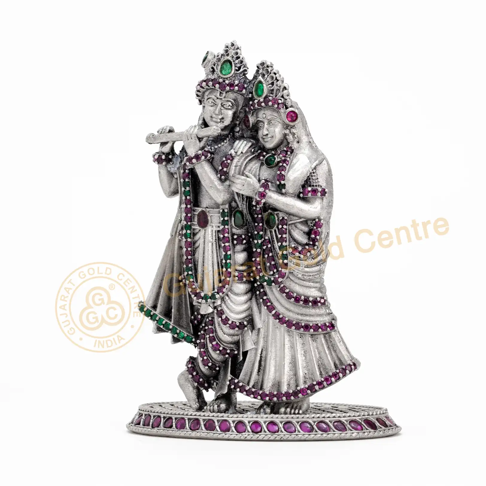 Pure 92.5 Silver Radha Krishna Idol 94gm