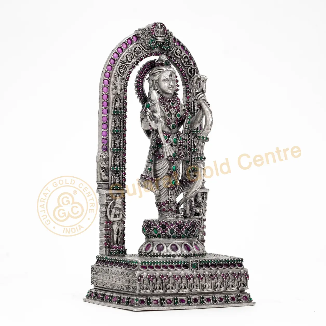 92.5 silver Ram Lalla Idol 201.4gm - BIS hallmarked, DigiSilver certified