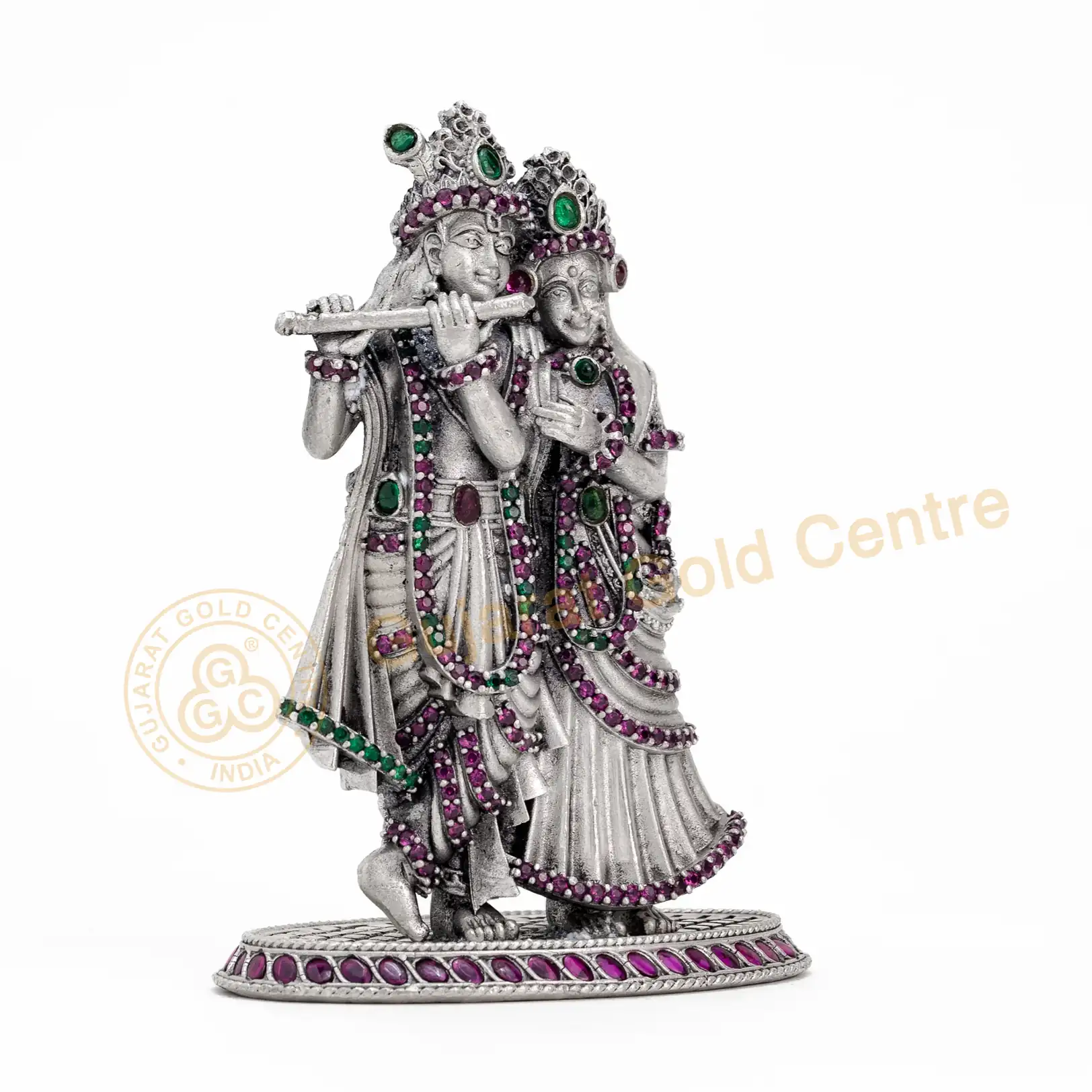 Pure 92.5 Silver Radha Krishna Idol 94gm