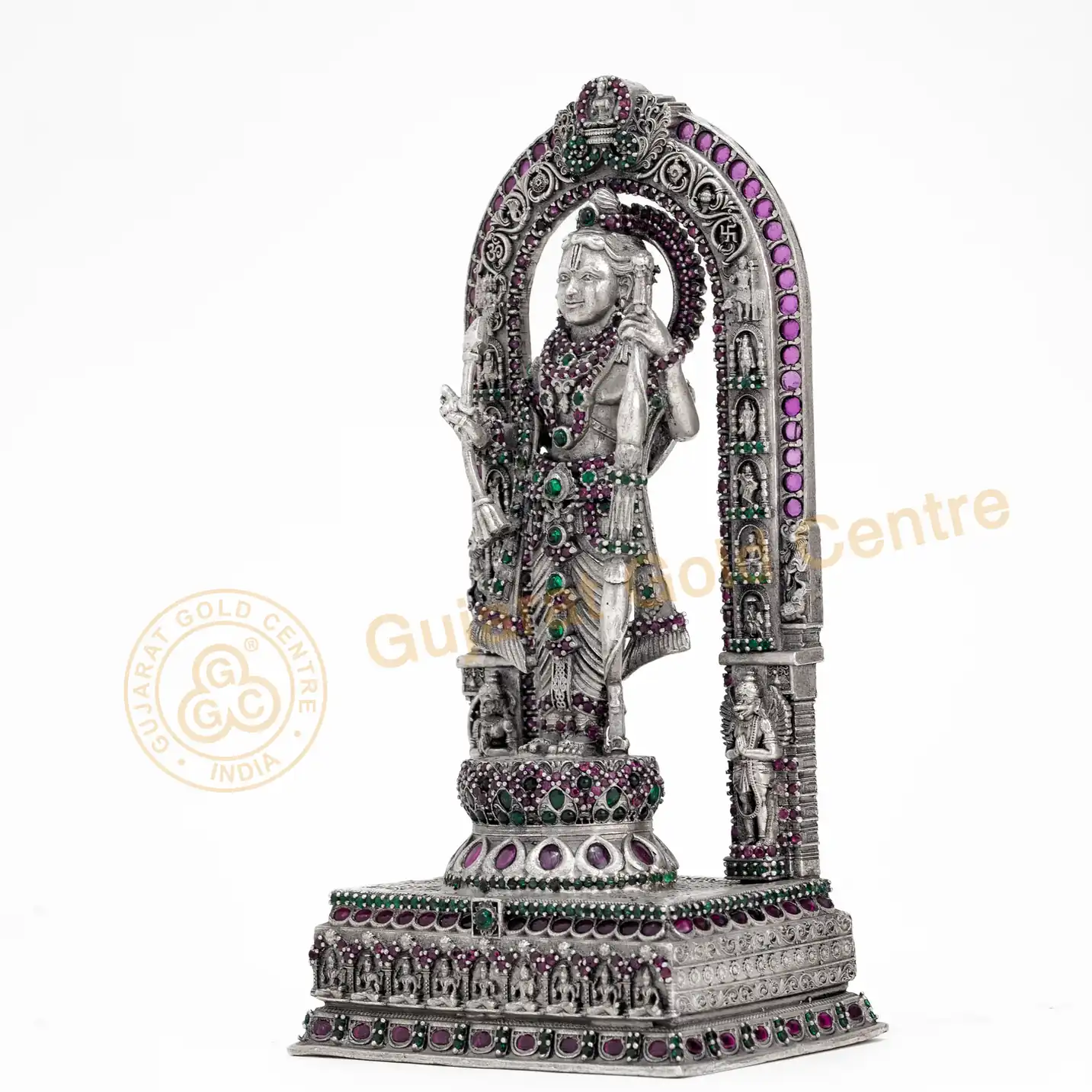 92.5 silver Ram Lalla Idol 201.4gm - BIS hallmarked, DigiSilver certified