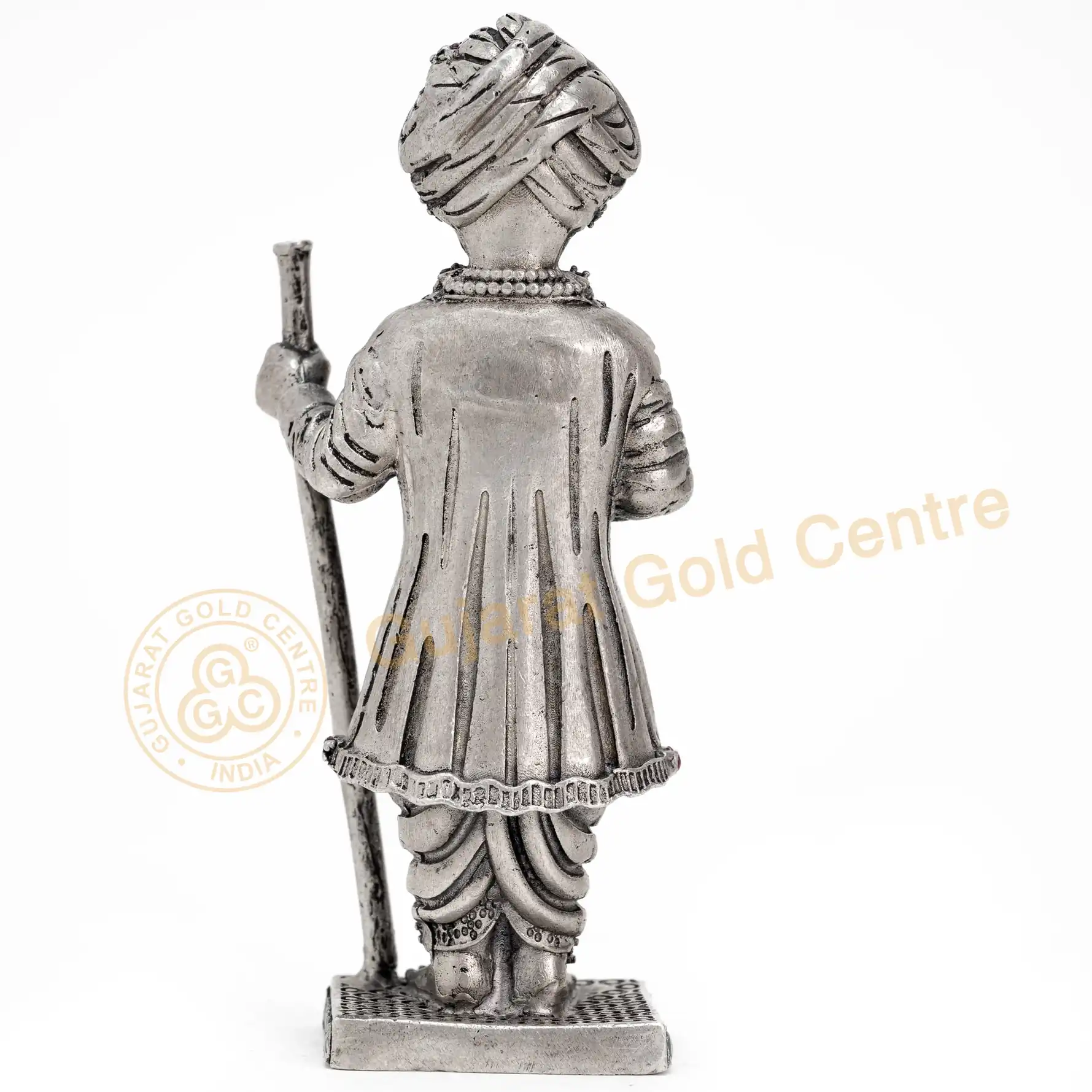 92.5 silver Jalaram Bapu Idol 60gm - BIS hallmarked, DigiSilver certified