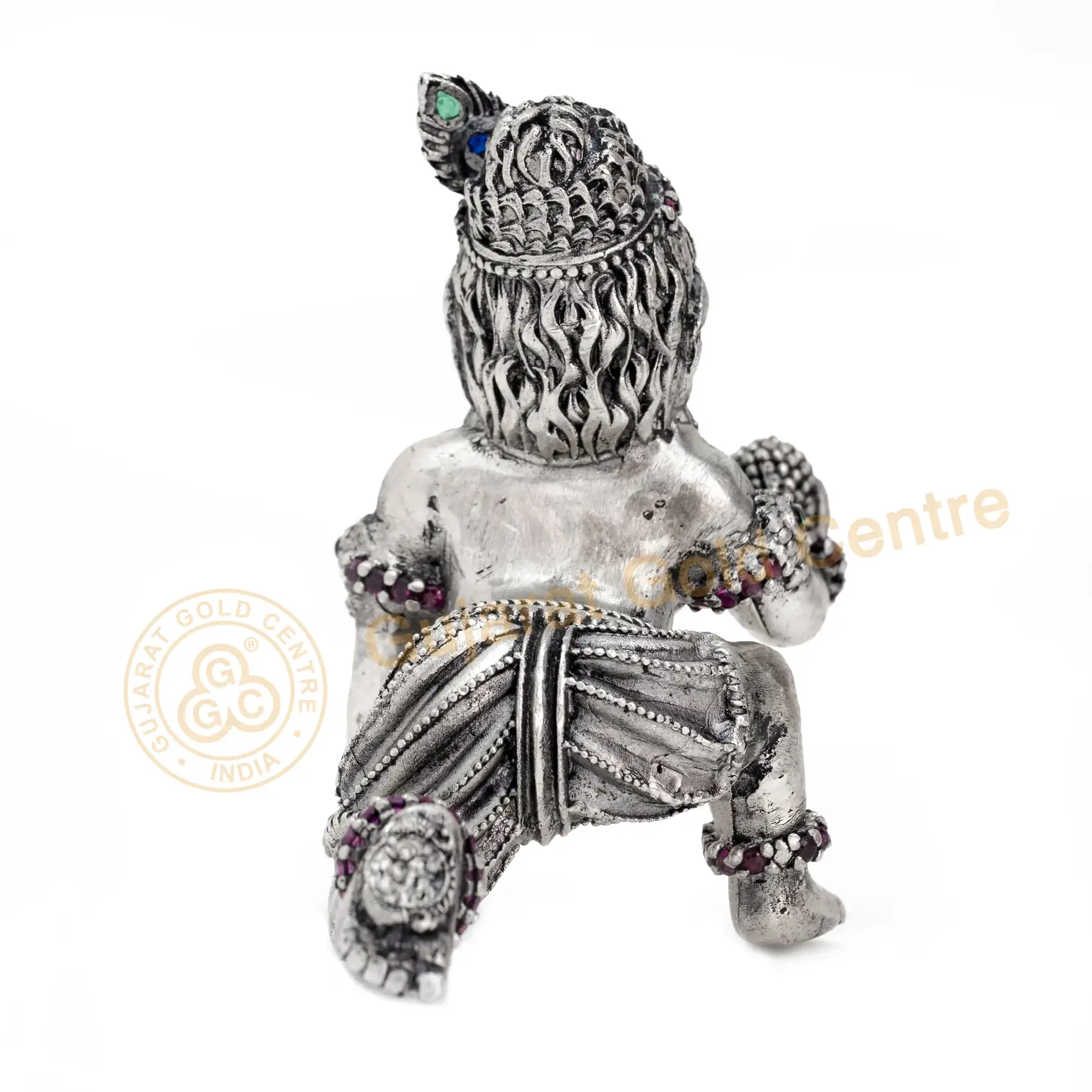 92.5 silver Laddu Gopal Idol (3 Inches) 138gm - BIS hallmarked, DigiSilver certified