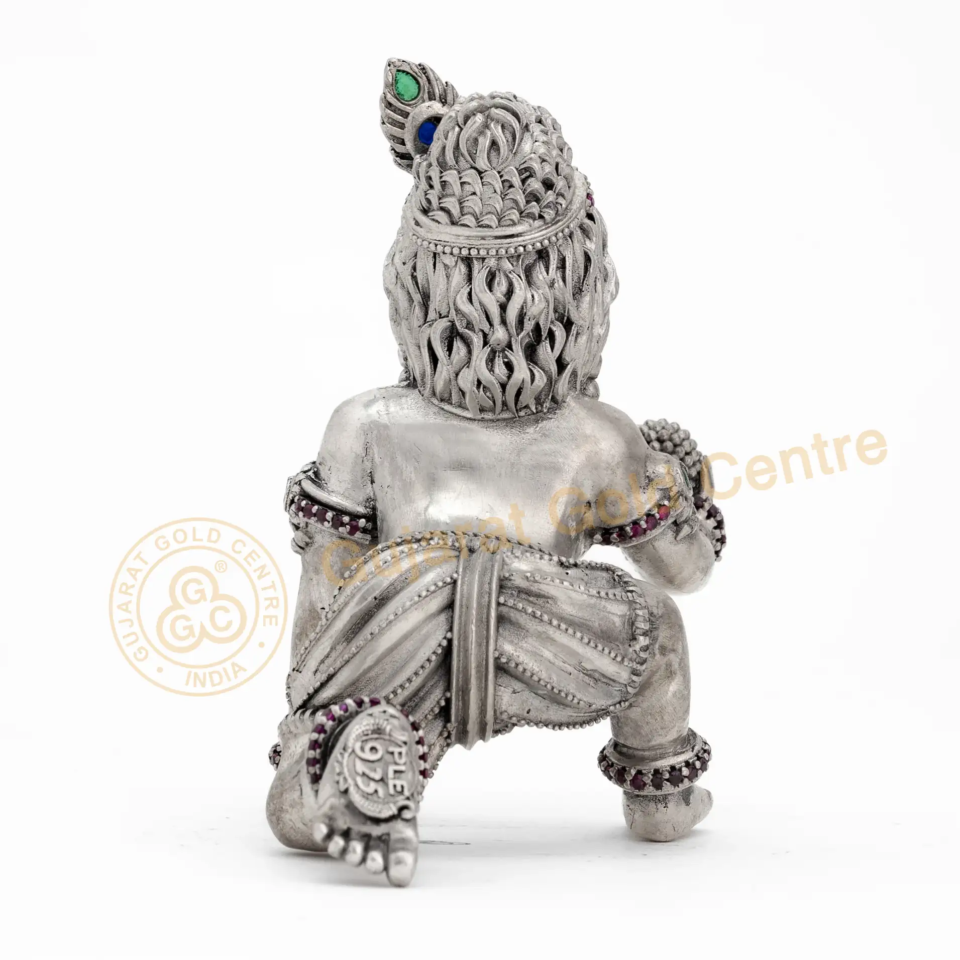 92.5 silver Laddu Gopal Idol (1.5 Inches) 57gm - BIS hallmarked, DigiSilver certified