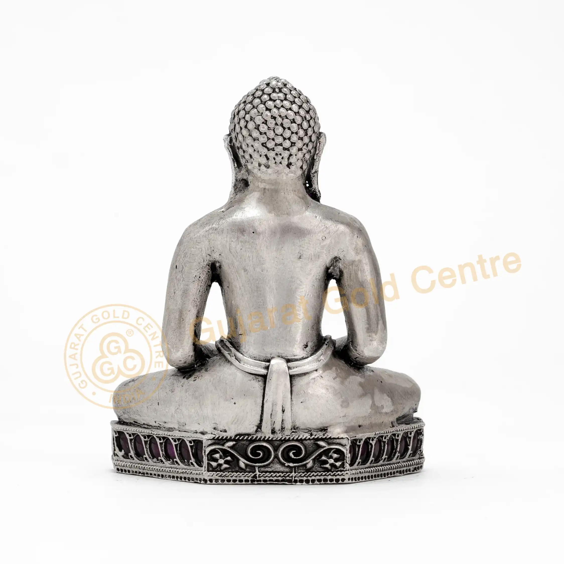 92.5 silver Adinath Swami Idol 97.7gm - BIS hallmarked, DigiSilver certified