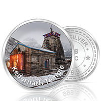 20gm GGC Kedarnath Temple Silver Color Coin 24k (999.9)