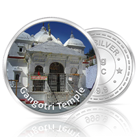 20gm GGC Gangotri Temple Silver Color Coin 24k (999.9)