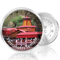 20gm GGC Yamunotri Temple Silver Color Coin 24k (999.9)