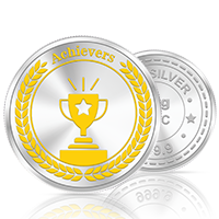 20gm GGC Achievers Silver Color Coin 24k (999.9)