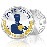 20gm GGC Employee of the Year Silver Color Coin 24k (999.9)