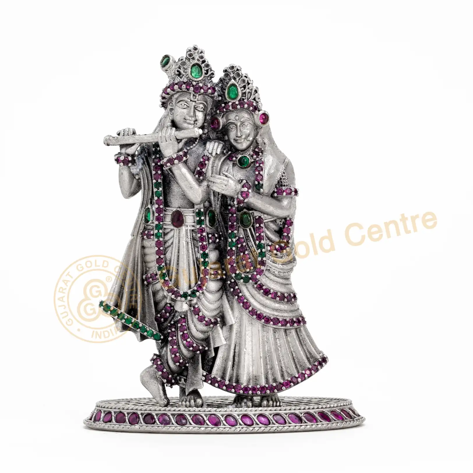 Pure 92.5 Silver Radha Krishna Idol 94gm
