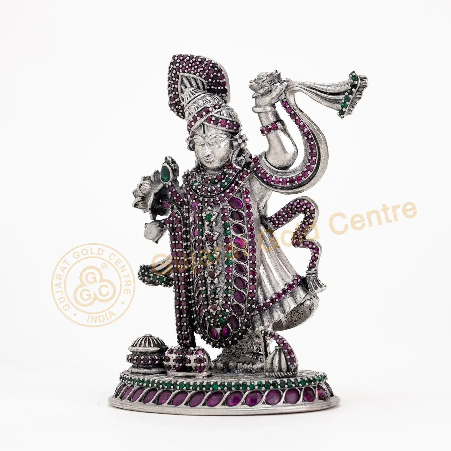 Pure 92.5 Silver Shrinathji Idol 92gm for Pooja & Gifting