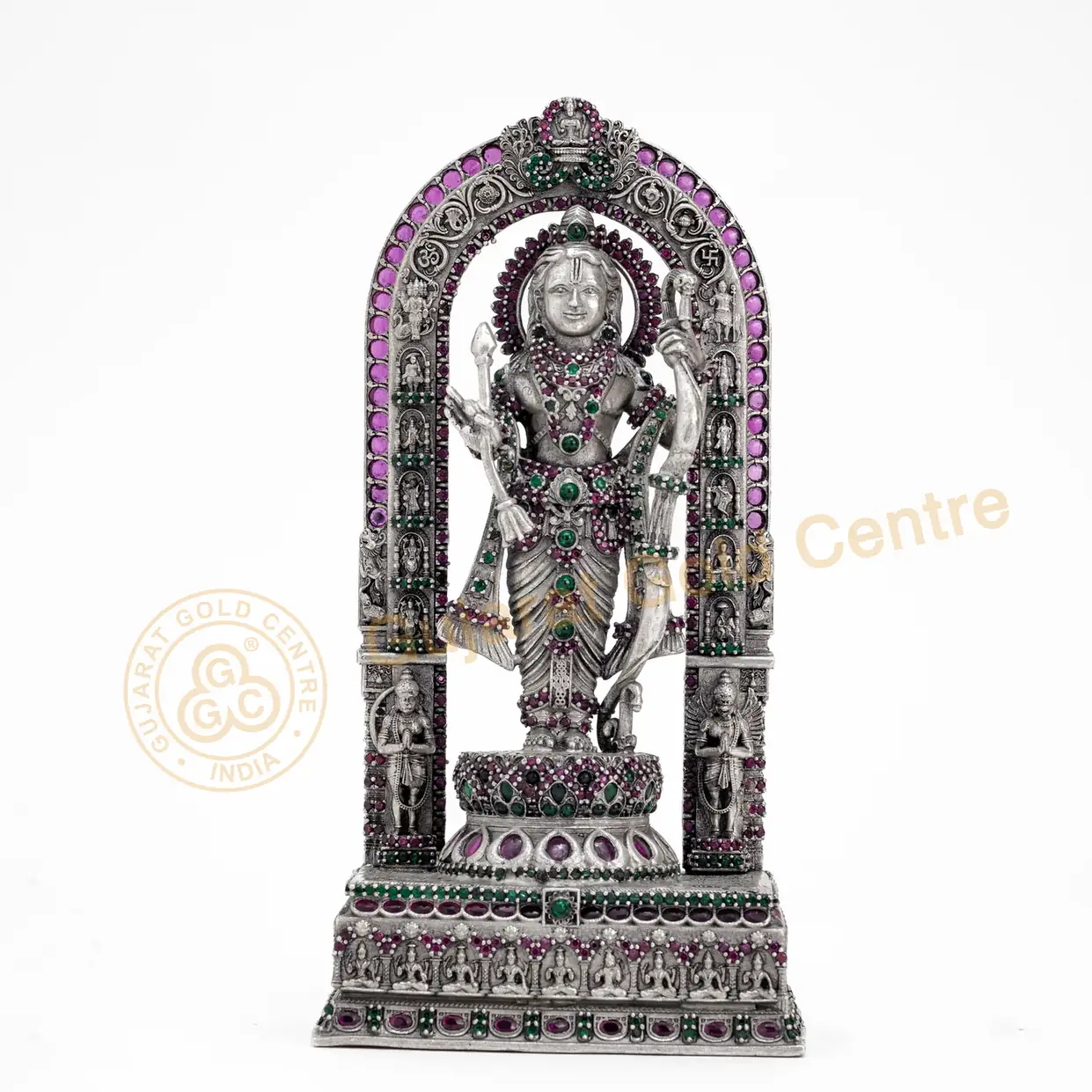 92.5 silver Ram Lalla Idol 201.4gm - BIS hallmarked, DigiSilver certified