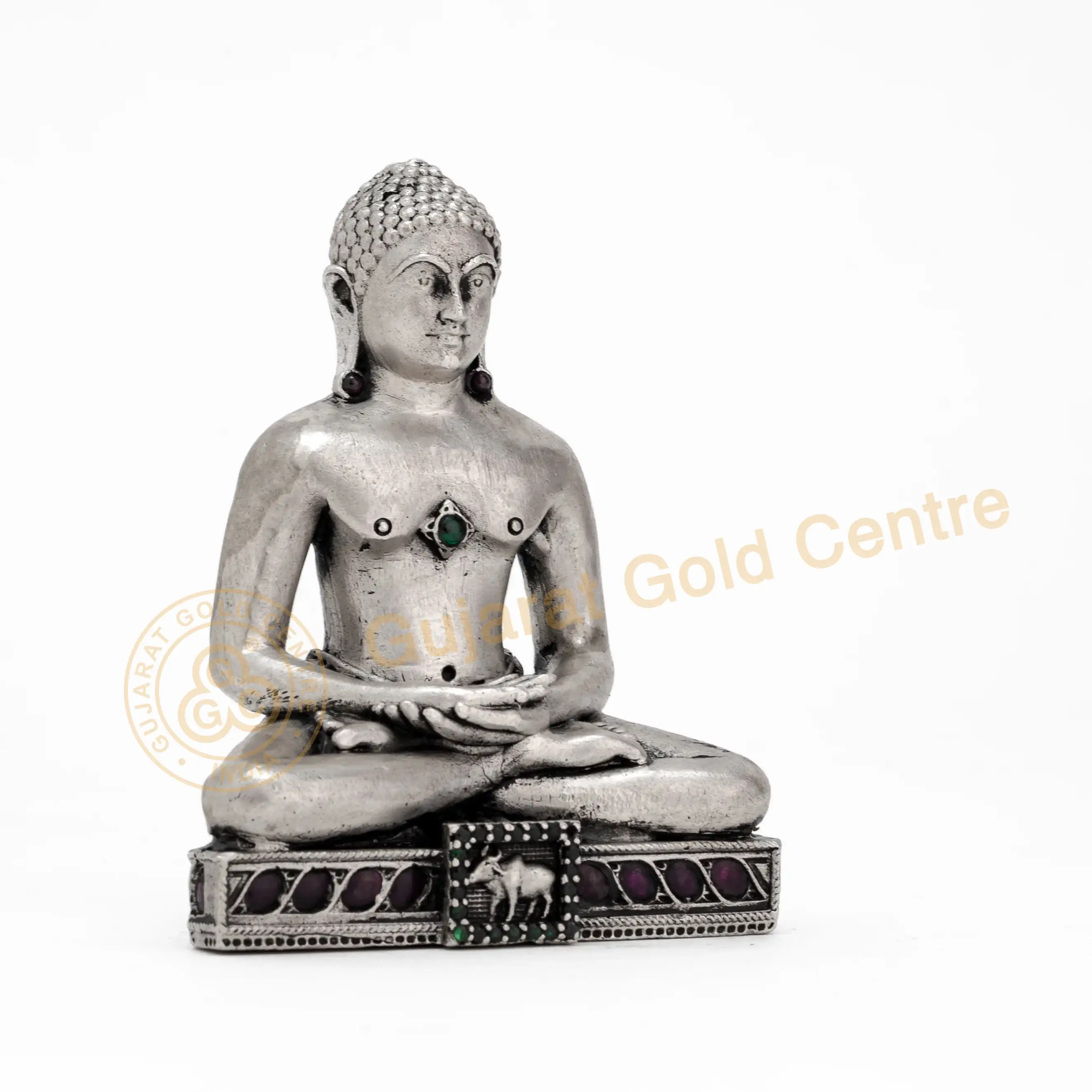 Pure 92.5 Silver Adinath Swami Idol 97.7gm for Pooja & Gifting