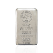 100 GM GGC 24K Silver Casted Bar